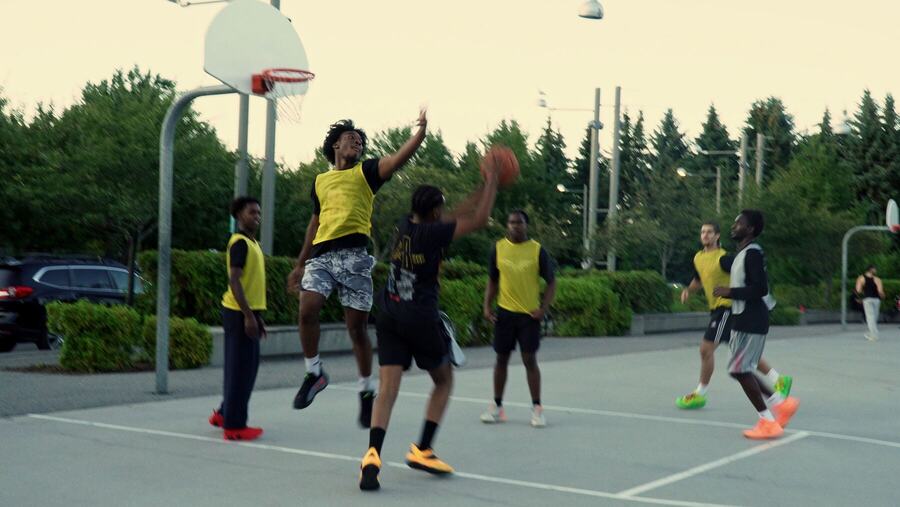 A contested shot at our outdoor park takeover